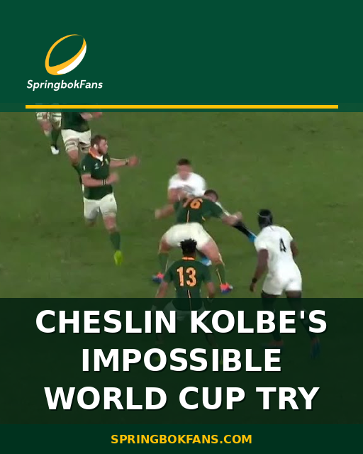 Cheslin Kolbe’s Impossible World Cup Try
