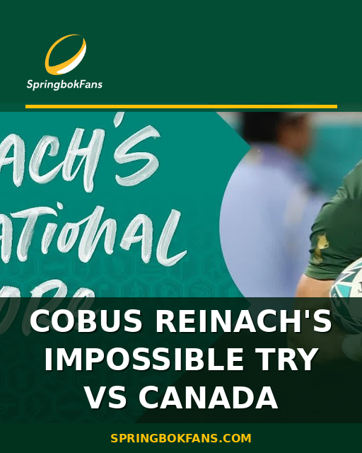 Cobus Reinach’s Impossible Try vs Canada