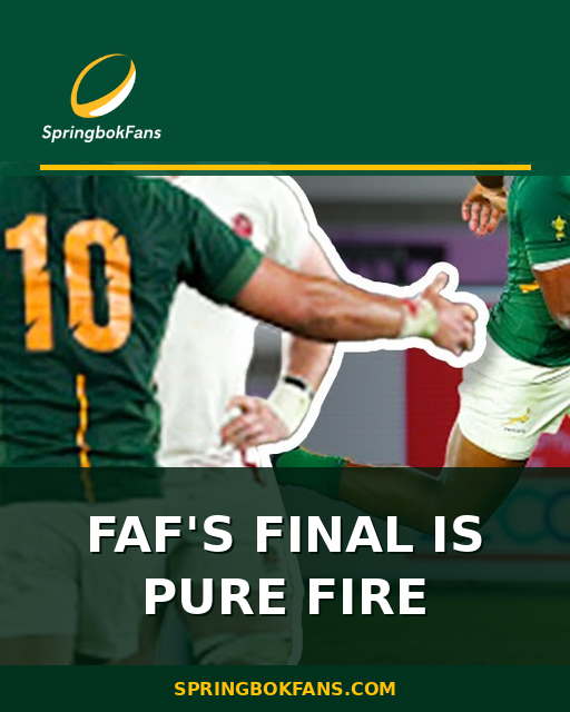 Faf’s Final Is Pure Fire