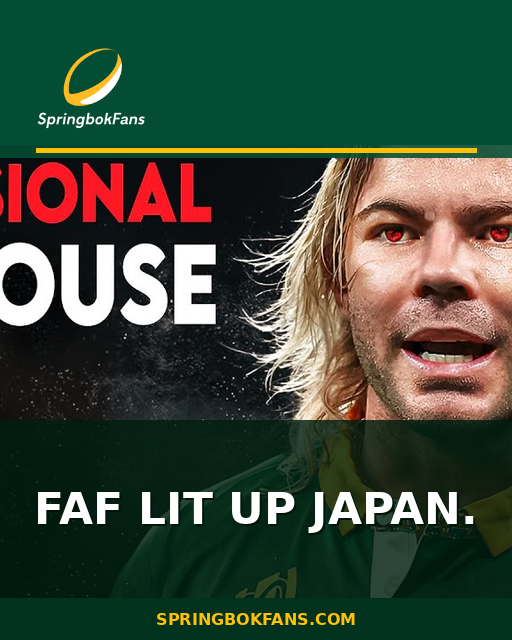 Faf Lit Up Japan.
