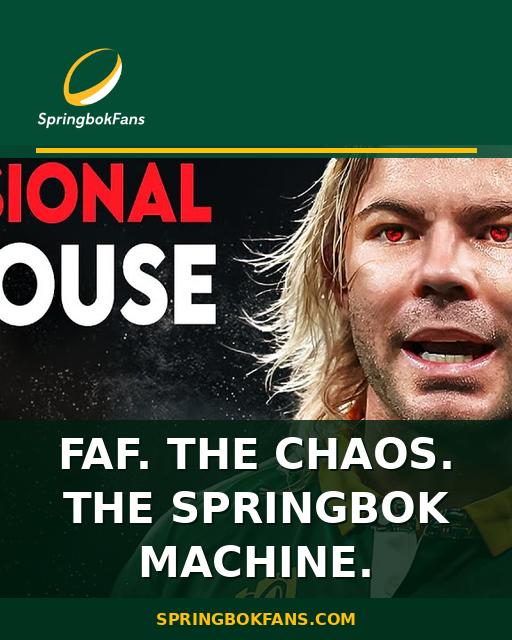 Faf. The Chaos. The Springbok Machine.