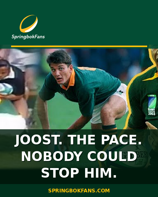 Joost. The Pace. Nobody Could Stop Him.