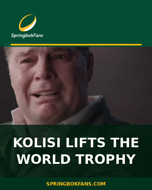 Kolisi Lifts The World Trophy