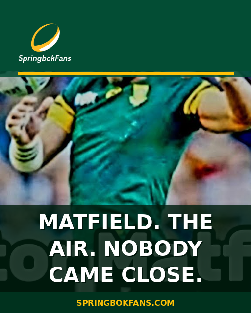 Matfield. The Air. Nobody Came Close.