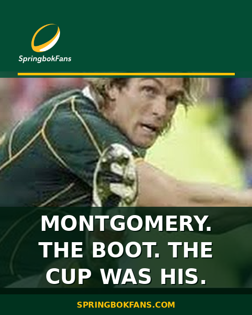 Montgomery. The Boot. The Cup Was His.