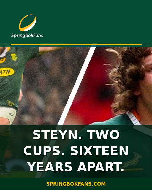 Steyn. Two Cups. Sixteen Years Apart.