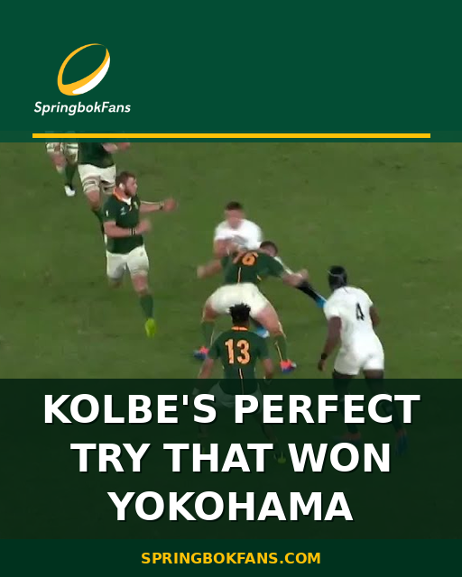 Kolbe’s Perfect Try That Won Yokohama