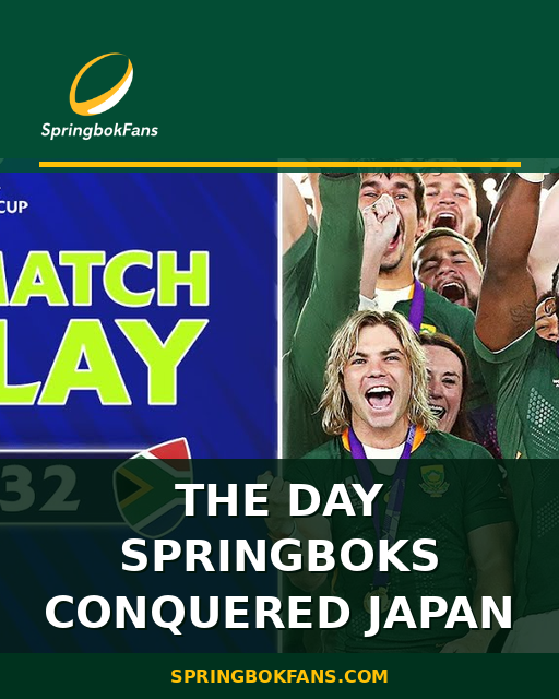 The Day Springboks Conquered Japan